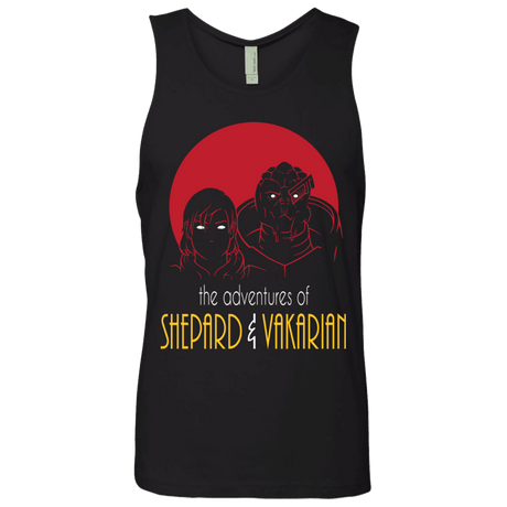 T-Shirts Black / S Adventures of Femshep & Vakarian Men's Premium Tank Top