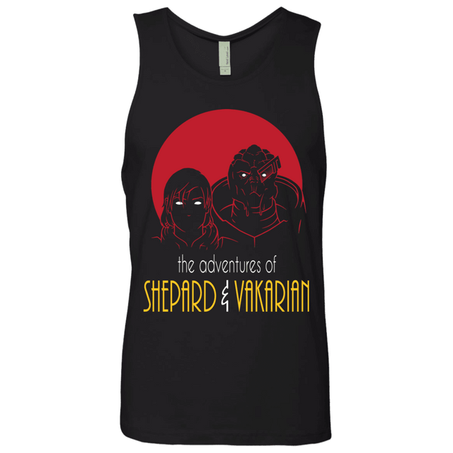 T-Shirts Black / S Adventures of Femshep & Vakarian Men's Premium Tank Top