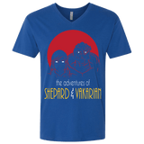 T-Shirts Royal / X-Small Adventures of Femshep & Vakarian Men's Premium V-Neck