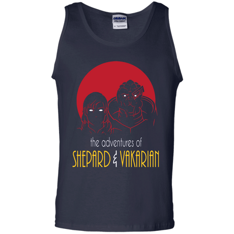 T-Shirts Navy / S Adventures of Femshep & Vakarian Men's Tank Top