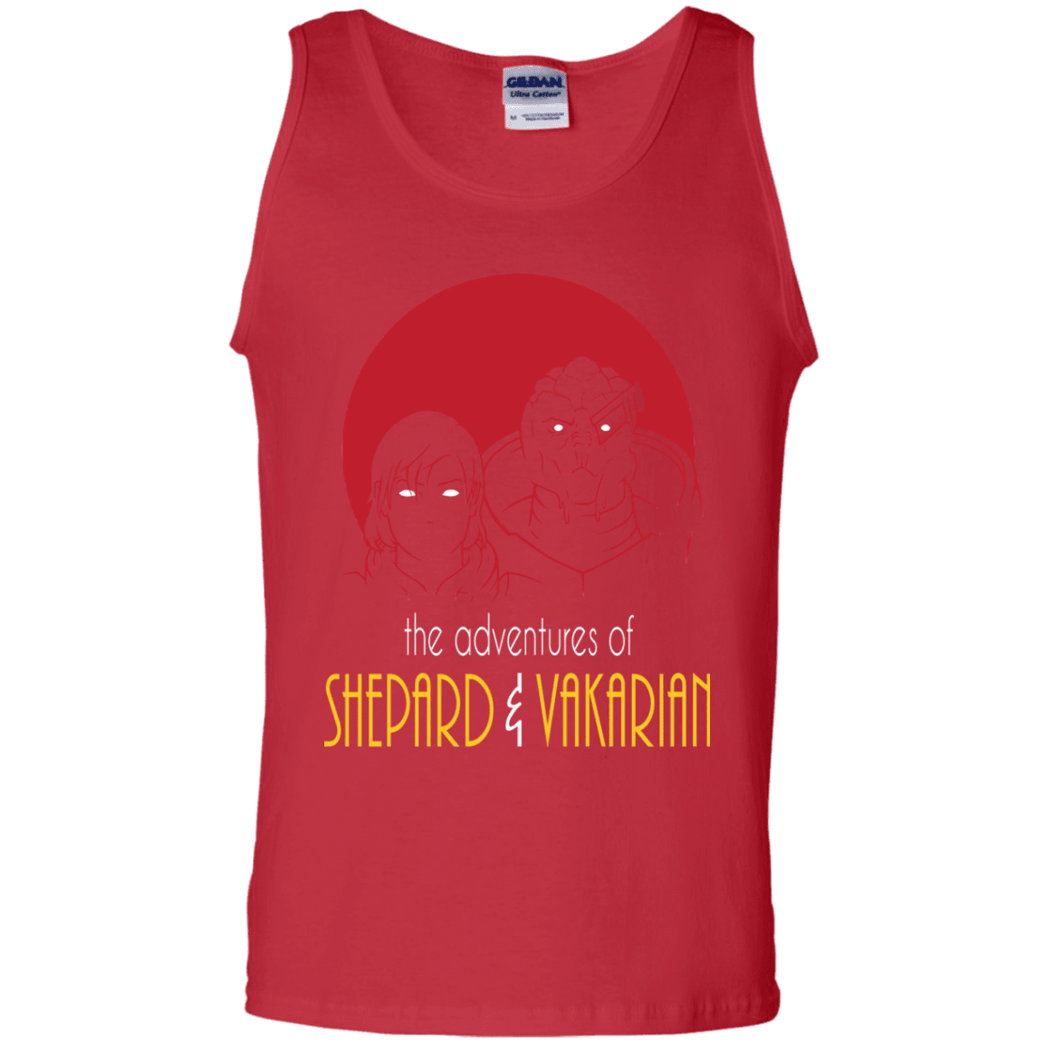 T-Shirts Red / S Adventures of Femshep & Vakarian Men's Tank Top