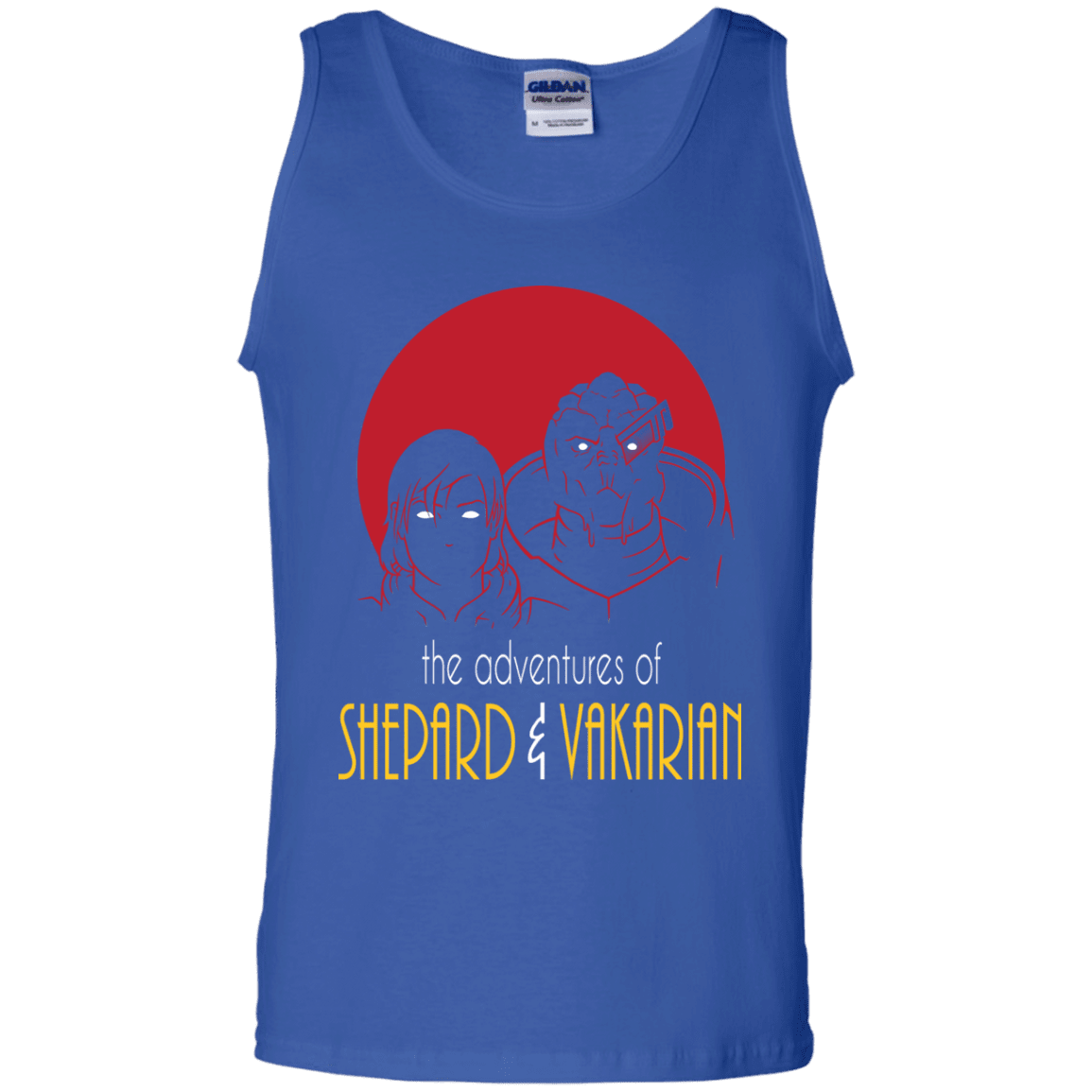 T-Shirts Royal / S Adventures of Femshep & Vakarian Men's Tank Top