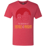 T-Shirts Vintage Red / S Adventures of Femshep & Vakarian Men's Triblend T-Shirt