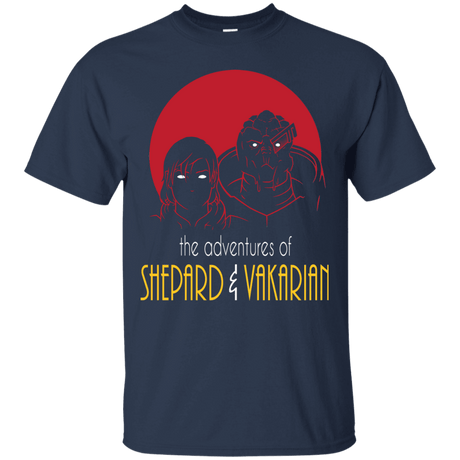 T-Shirts Navy / S Adventures of Femshep & Vakarian T-Shirt