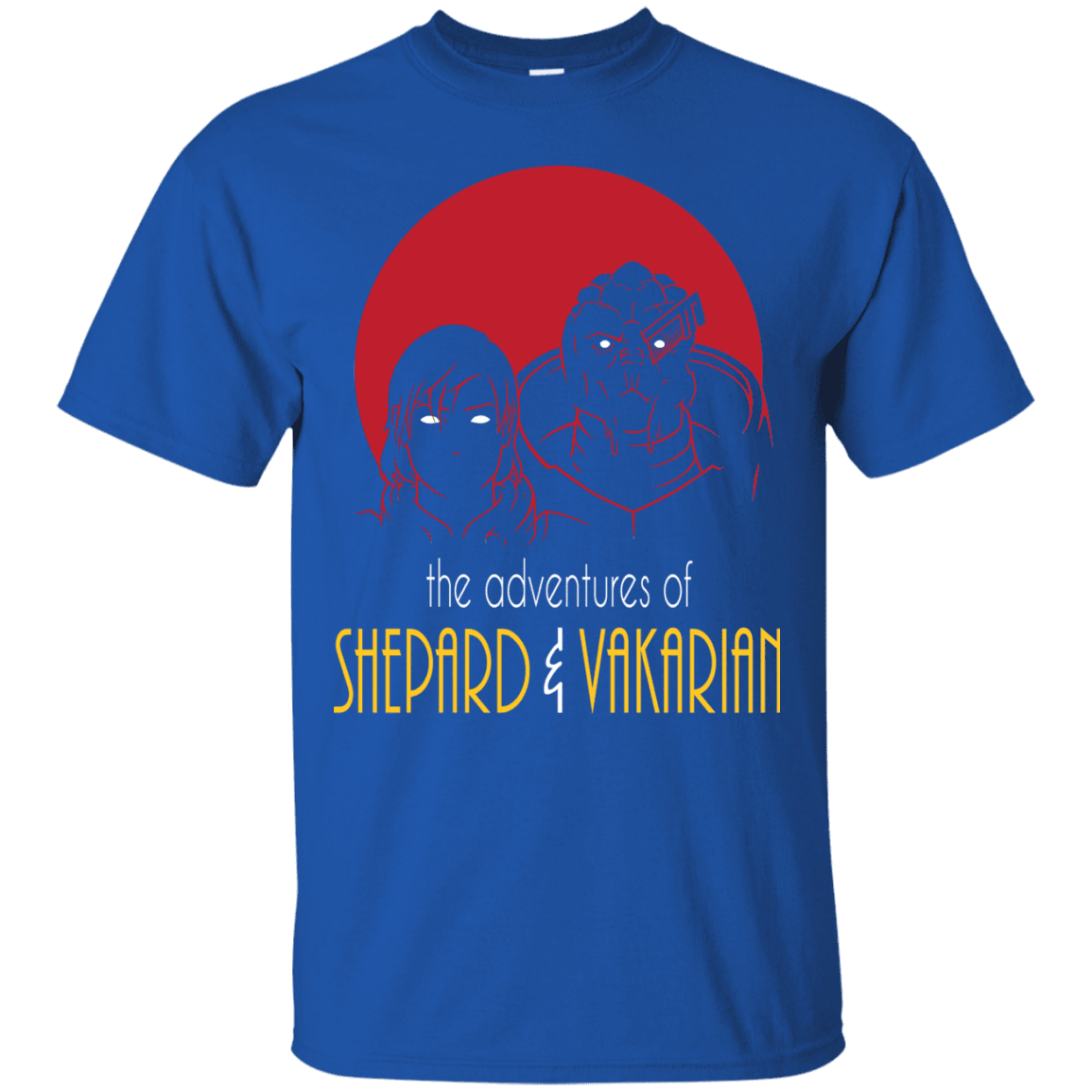 T-Shirts Royal / S Adventures of Femshep & Vakarian T-Shirt