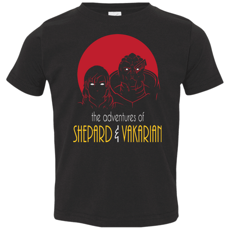 T-Shirts Black / 2T Adventures of Femshep & Vakarian Toddler Premium T-Shirt