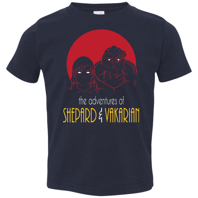 T-Shirts Navy / 2T Adventures of Femshep & Vakarian Toddler Premium T-Shirt