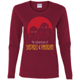 T-Shirts Cardinal / S Adventures of Femshep & Vakarian Women's Long Sleeve T-Shirt