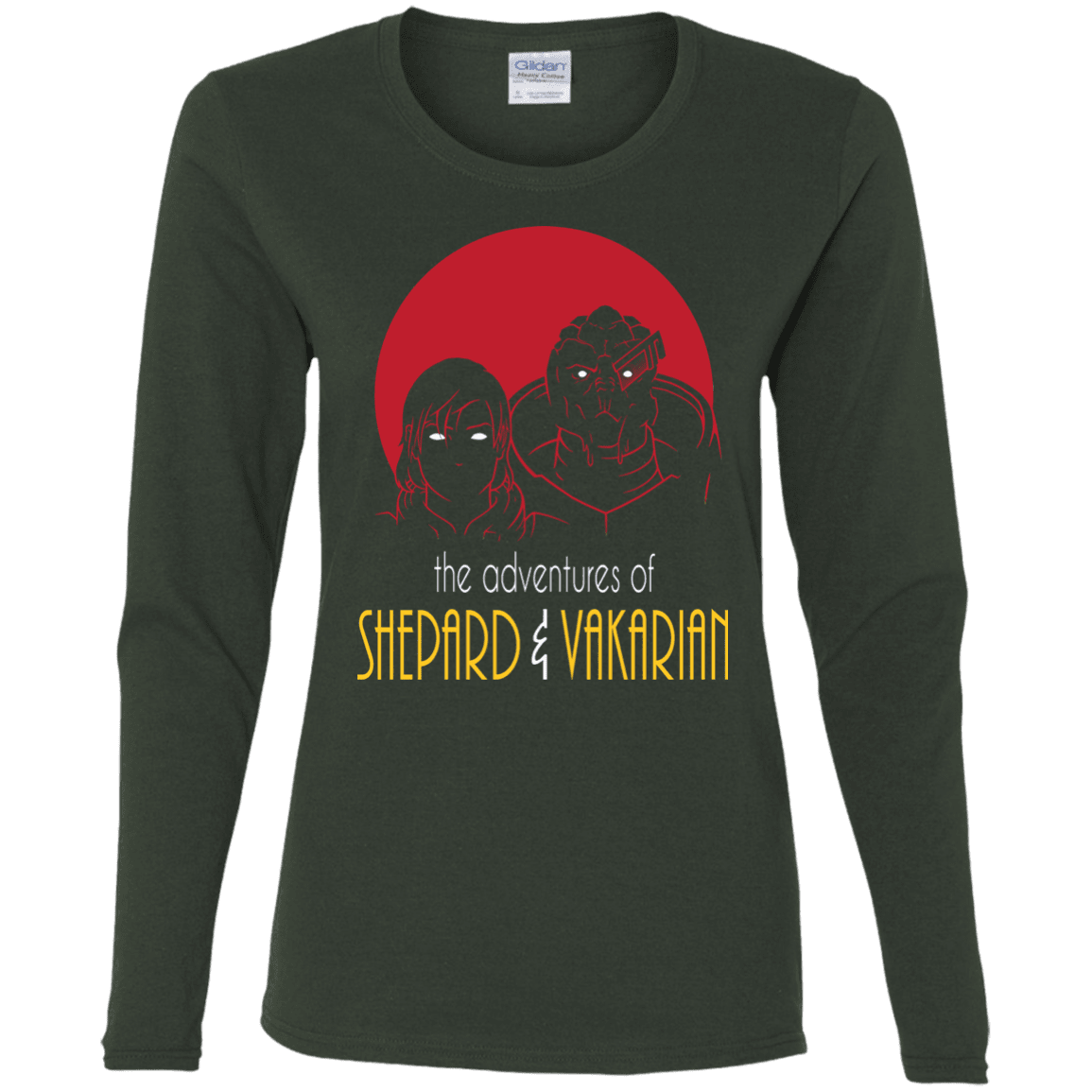 T-Shirts Forest / S Adventures of Femshep & Vakarian Women's Long Sleeve T-Shirt