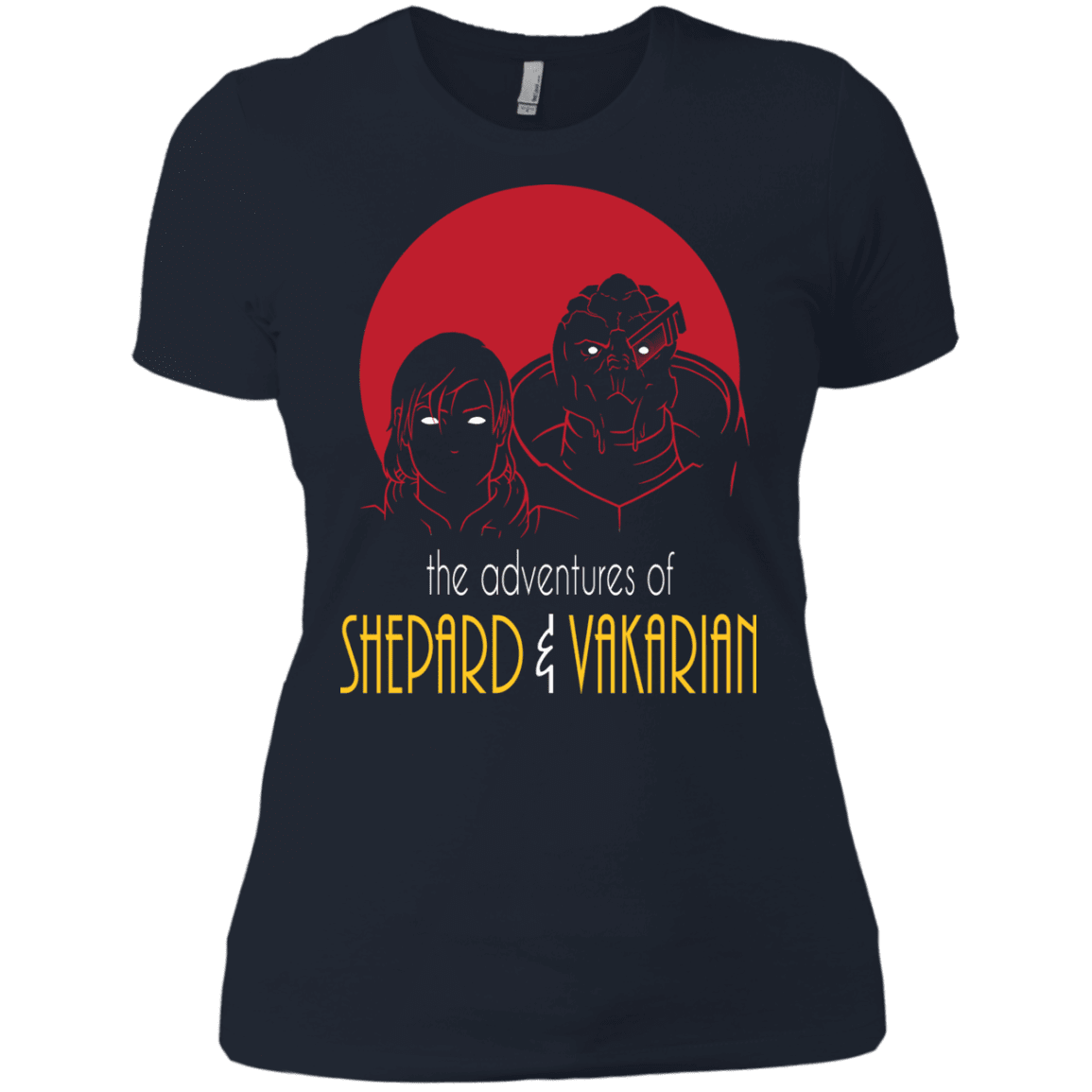 T-Shirts Midnight Navy / X-Small Adventures of Femshep & Vakarian Women's Premium T-Shirt