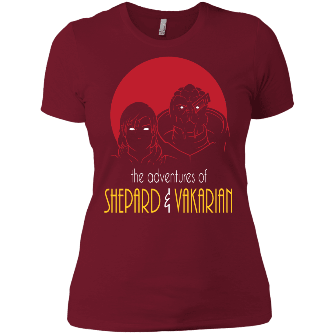 T-Shirts Scarlet / X-Small Adventures of Femshep & Vakarian Women's Premium T-Shirt