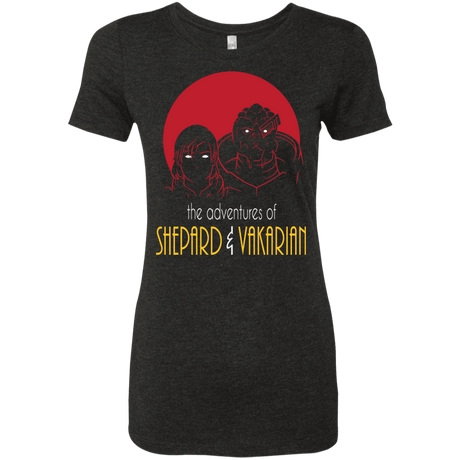 T-Shirts Vintage Black / S Adventures of Femshep & Vakarian Women's Triblend T-Shirt