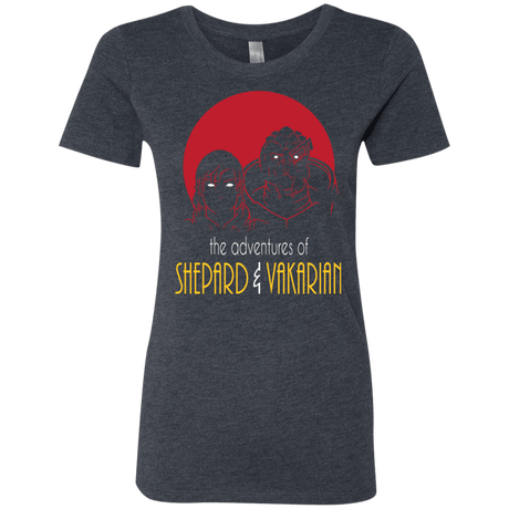 T-Shirts Vintage Navy / S Adventures of Femshep & Vakarian Women's Triblend T-Shirt