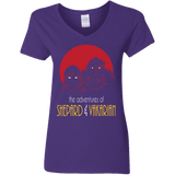 T-Shirts Purple / S Adventures of Femshep & Vakarian Women's V-Neck T-Shirt