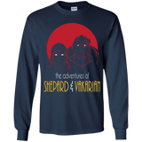 T-Shirts Navy / YS Adventures of Femshep & Vakarian Youth Long Sleeve T-Shirt