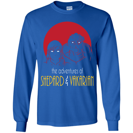 T-Shirts Royal / YS Adventures of Femshep & Vakarian Youth Long Sleeve T-Shirt