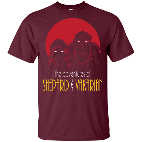 T-Shirts Maroon / YXS Adventures of Femshep & Vakarian Youth T-Shirt