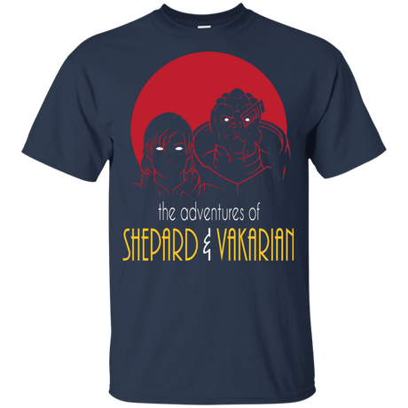 T-Shirts Navy / YXS Adventures of Femshep & Vakarian Youth T-Shirt