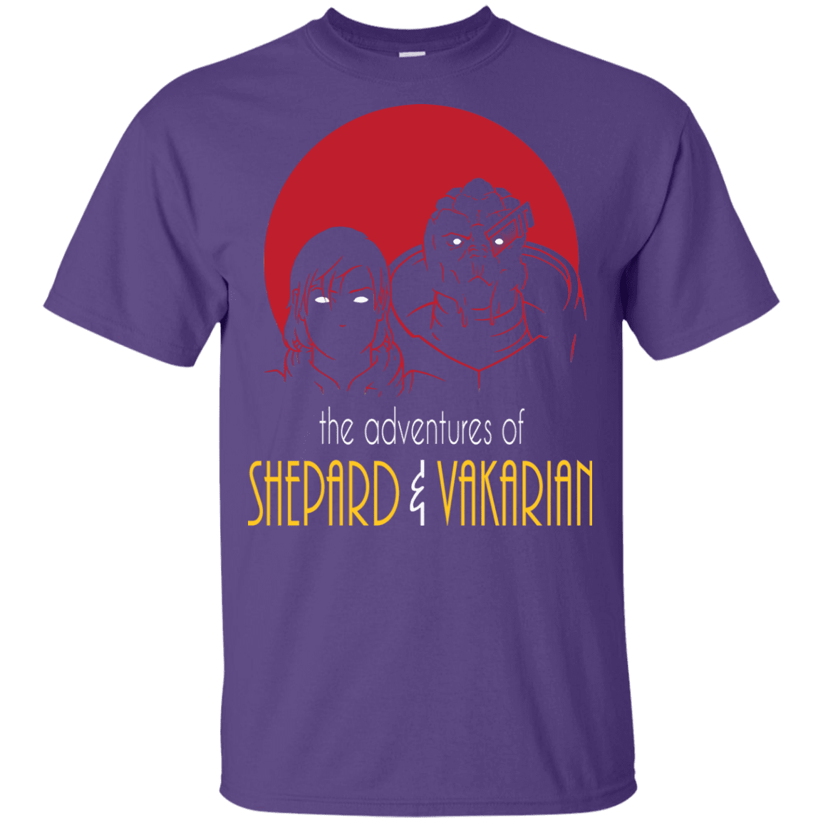 T-Shirts Purple / YXS Adventures of Femshep & Vakarian Youth T-Shirt