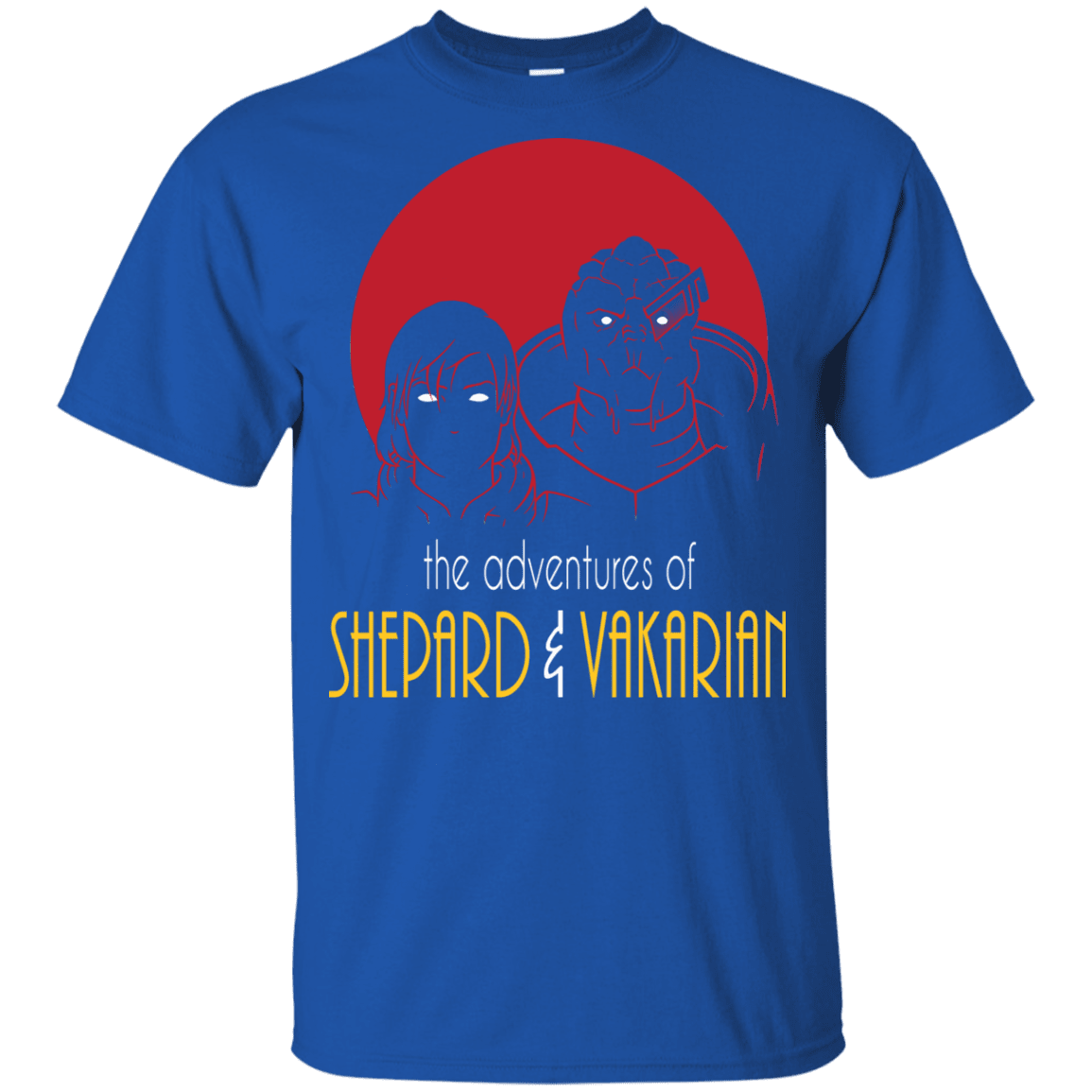 T-Shirts Royal / YXS Adventures of Femshep & Vakarian Youth T-Shirt