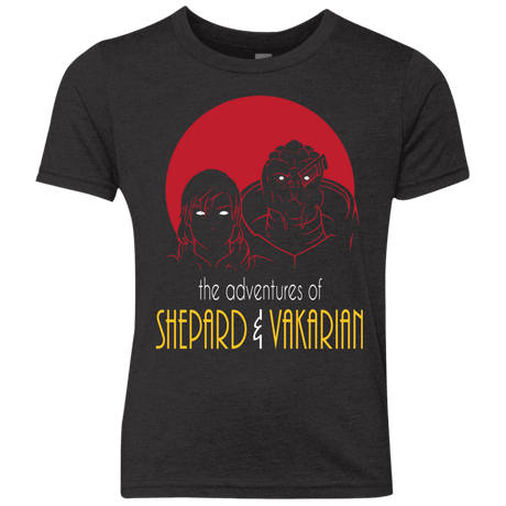 T-Shirts Vintage Black / YXS Adventures of Femshep & Vakarian Youth Triblend T-Shirt