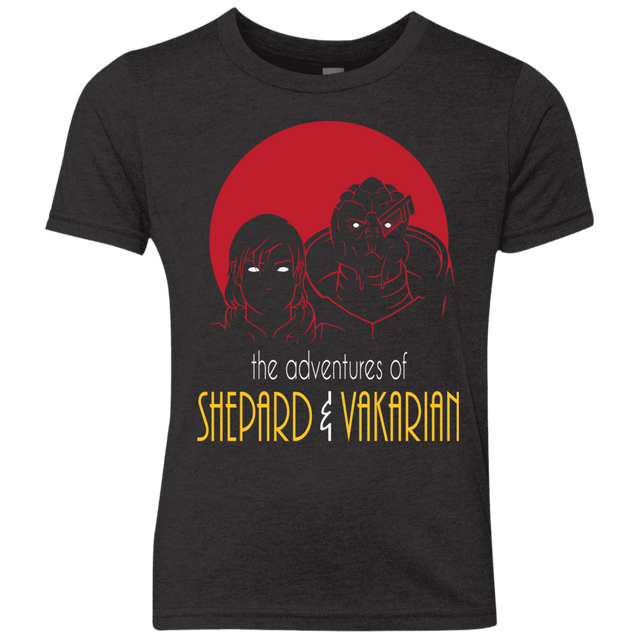T-Shirts Vintage Black / YXS Adventures of Femshep & Vakarian Youth Triblend T-Shirt