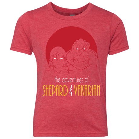 T-Shirts Vintage Red / YXS Adventures of Femshep & Vakarian Youth Triblend T-Shirt