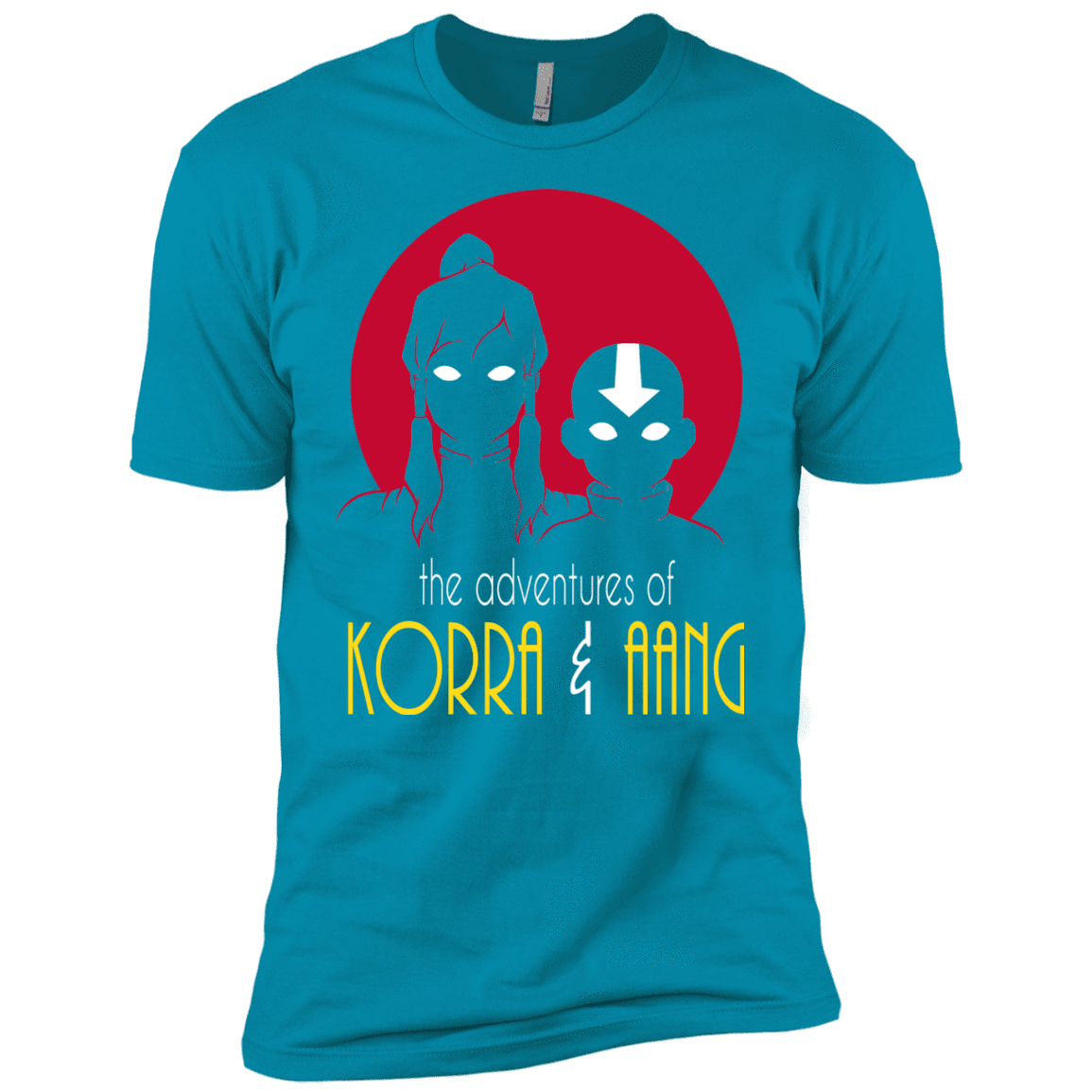 T-Shirts Turquoise / YXS Adventures of Korra & Aang Boys Premium T-Shirt