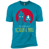 T-Shirts Turquoise / YXS Adventures of Korra & Aang Boys Premium T-Shirt