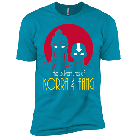 T-Shirts Turquoise / YXS Adventures of Korra & Aang Boys Premium T-Shirt