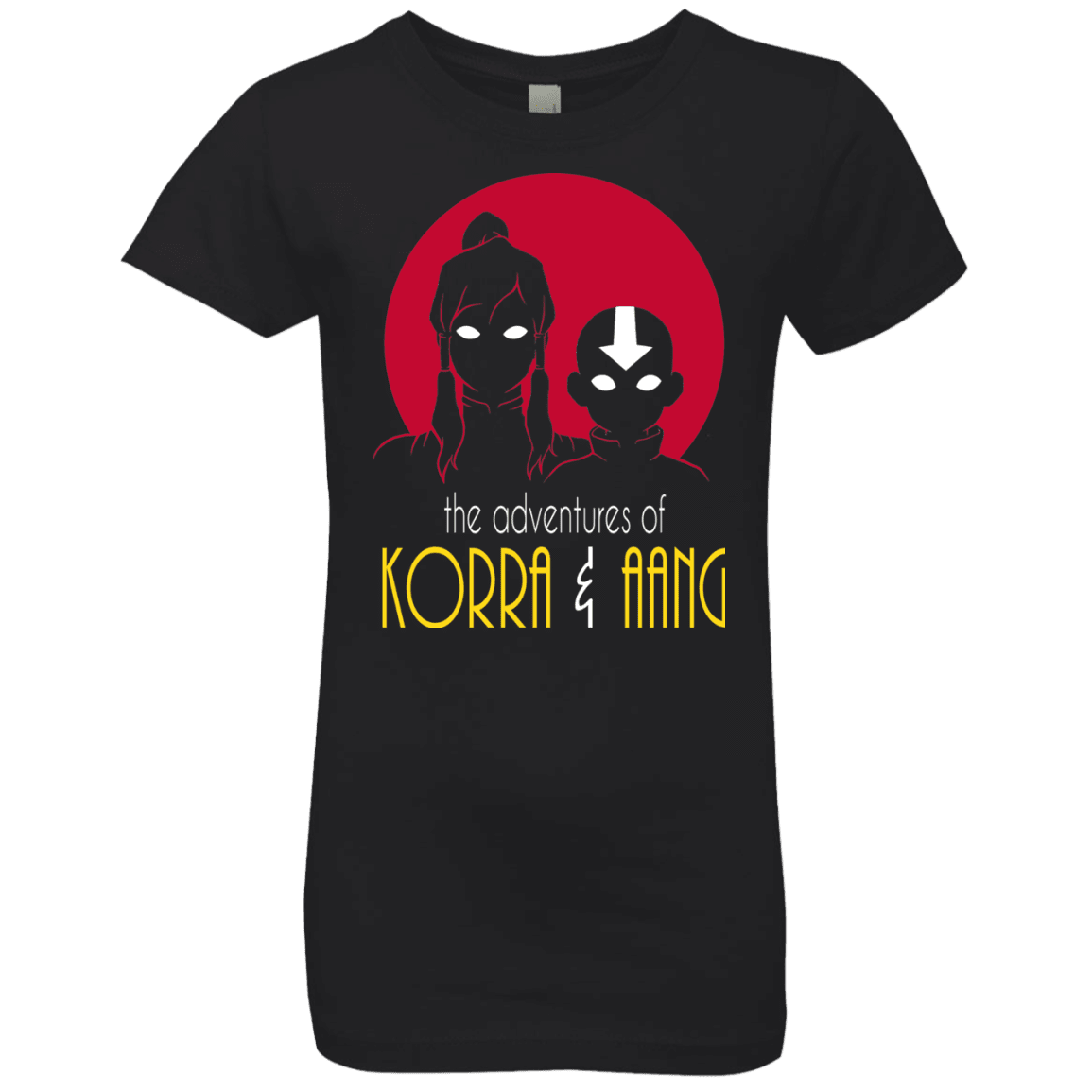 T-Shirts Black / YXS Adventures of Korra & Aang Girls Premium T-Shirt