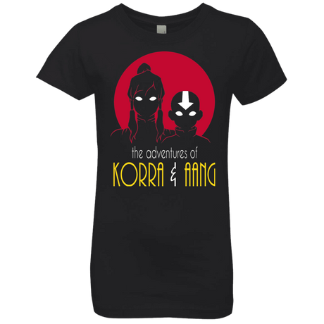 T-Shirts Black / YXS Adventures of Korra & Aang Girls Premium T-Shirt