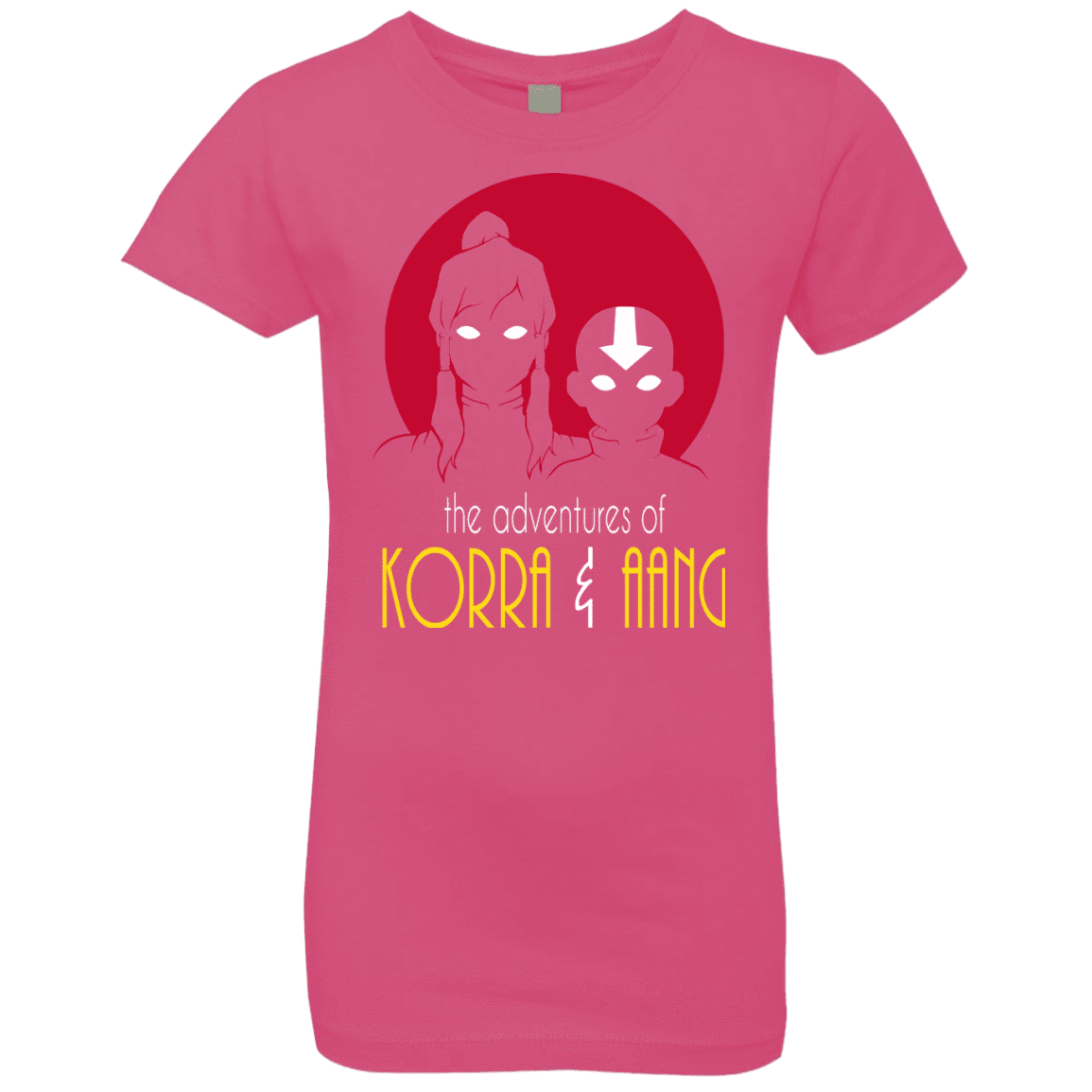 T-Shirts Hot Pink / YXS Adventures of Korra & Aang Girls Premium T-Shirt