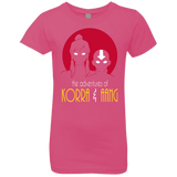 T-Shirts Hot Pink / YXS Adventures of Korra & Aang Girls Premium T-Shirt