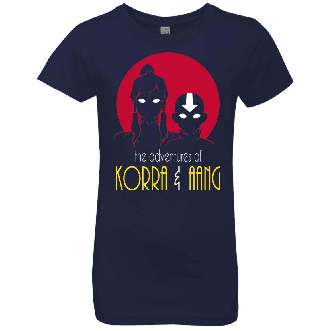 T-Shirts Midnight Navy / YXS Adventures of Korra & Aang Girls Premium T-Shirt