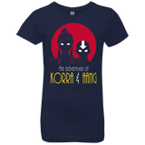 T-Shirts Midnight Navy / YXS Adventures of Korra & Aang Girls Premium T-Shirt