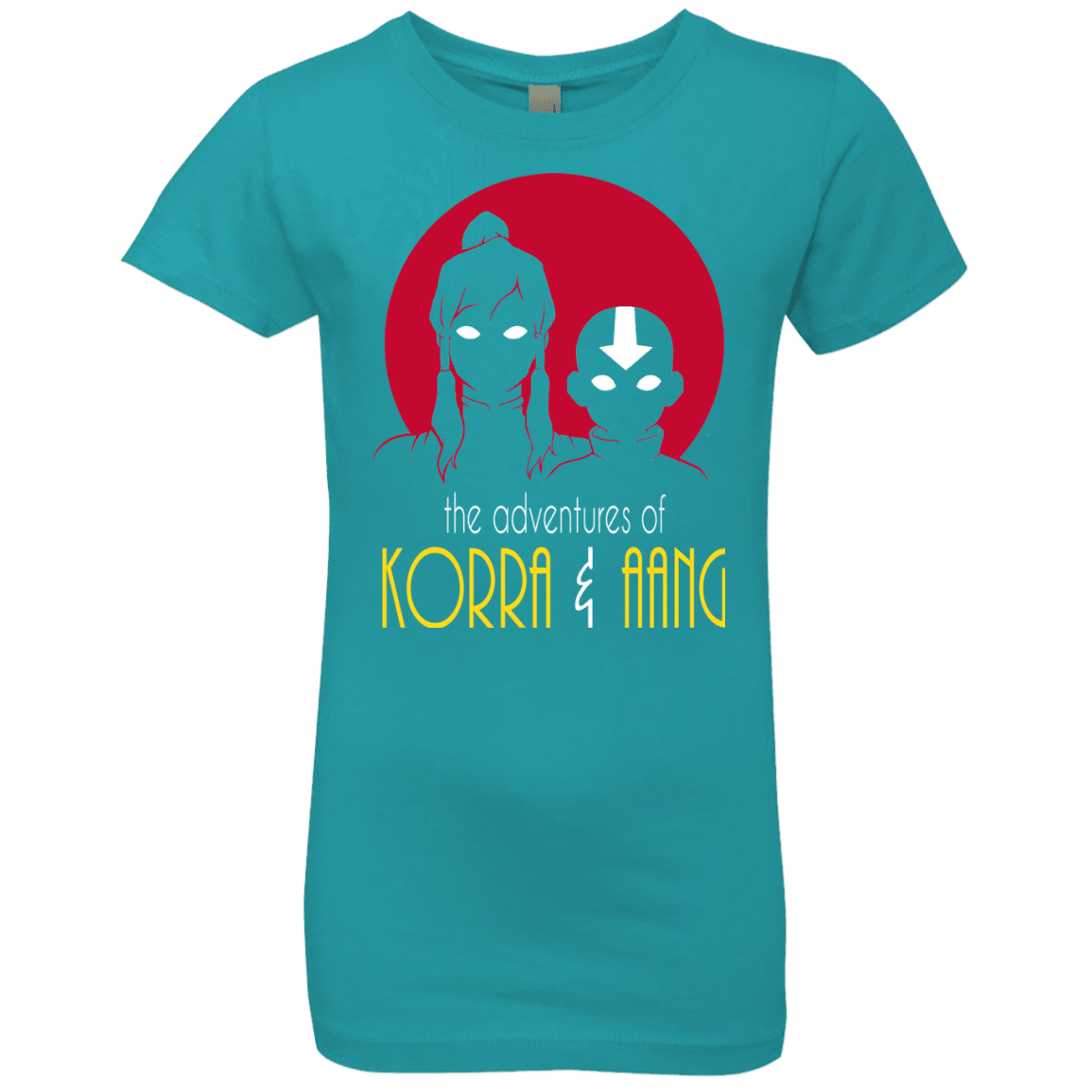 T-Shirts Tahiti Blue / YXS Adventures of Korra & Aang Girls Premium T-Shirt