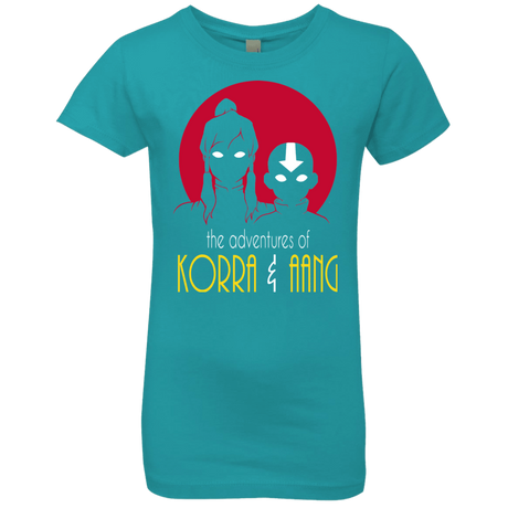 T-Shirts Tahiti Blue / YXS Adventures of Korra & Aang Girls Premium T-Shirt