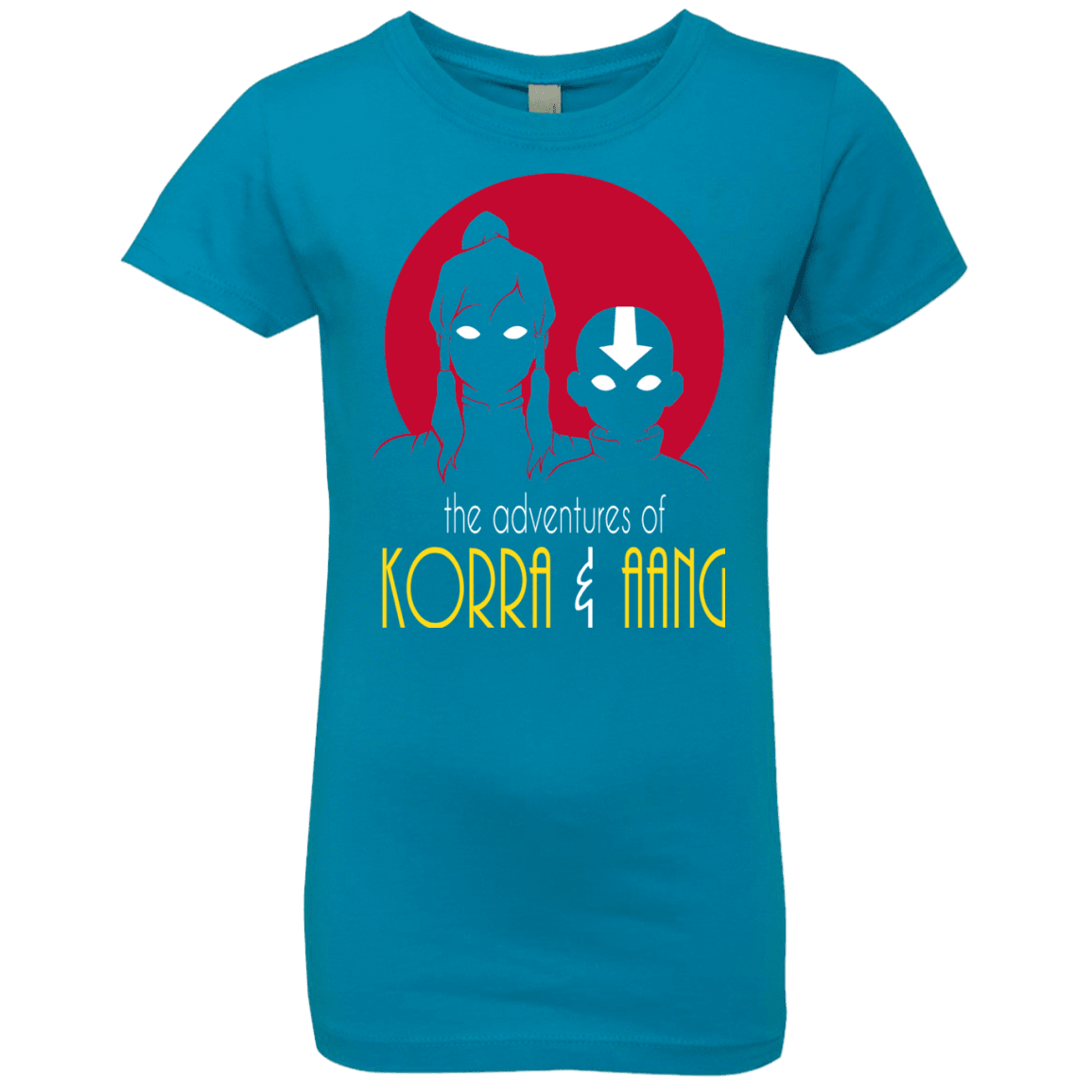 T-Shirts Turquoise / YXS Adventures of Korra & Aang Girls Premium T-Shirt