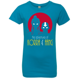 T-Shirts Turquoise / YXS Adventures of Korra & Aang Girls Premium T-Shirt