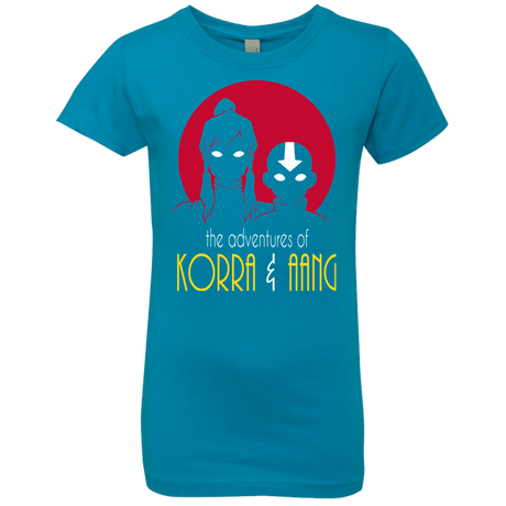 T-Shirts Turquoise / YXS Adventures of Korra & Aang Girls Premium T-Shirt