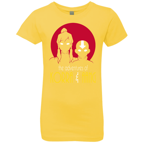 T-Shirts Vibrant Yellow / YXS Adventures of Korra & Aang Girls Premium T-Shirt