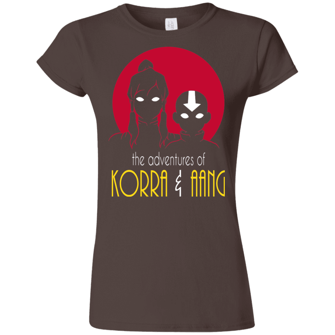 T-Shirts Dark Chocolate / S Adventures of Korra & Aang Junior Slimmer-Fit T-Shirt