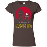 T-Shirts Dark Chocolate / S Adventures of Korra & Aang Junior Slimmer-Fit T-Shirt