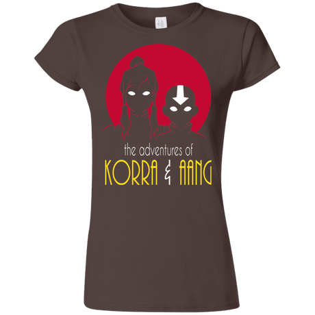 T-Shirts Dark Chocolate / S Adventures of Korra & Aang Junior Slimmer-Fit T-Shirt