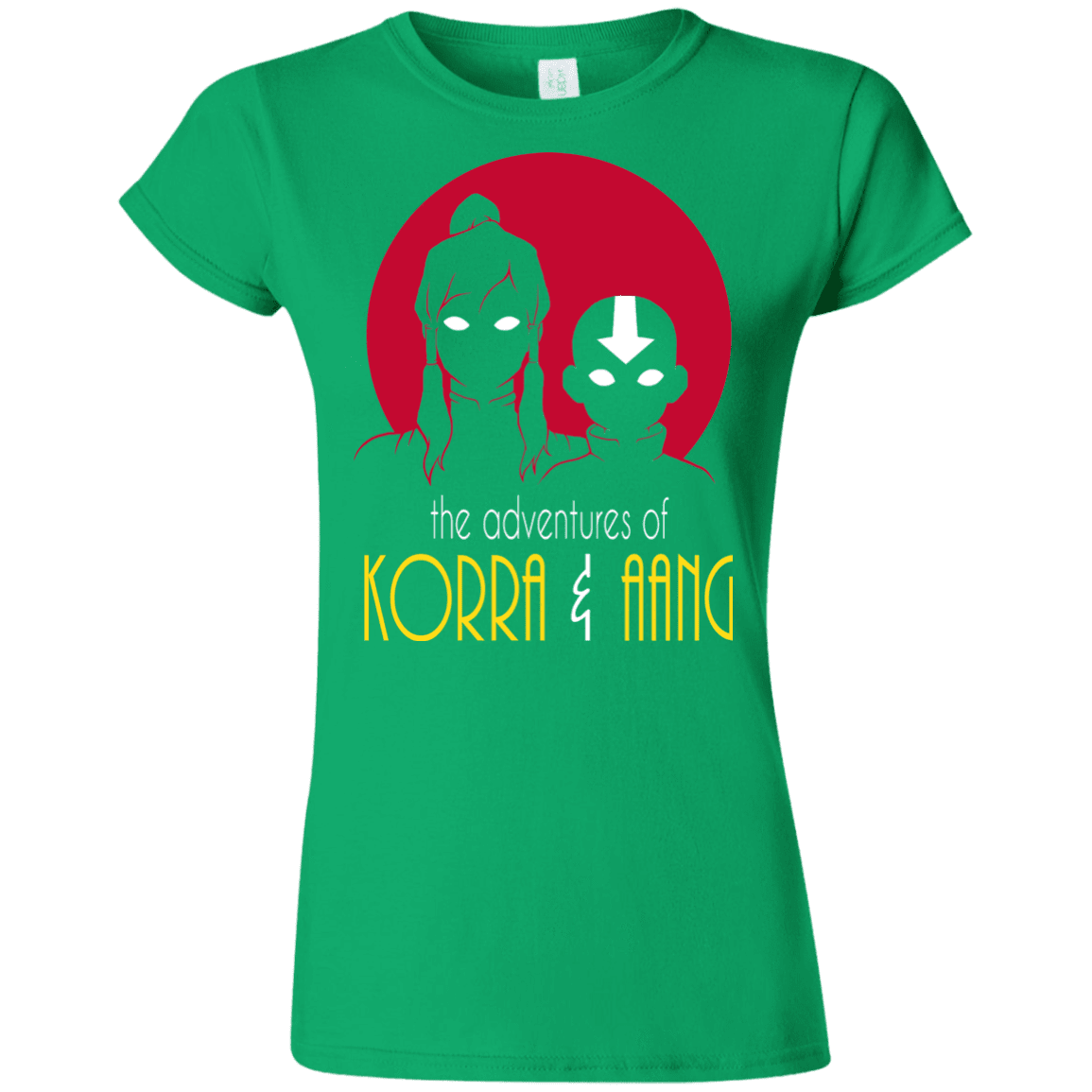 T-Shirts Irish Green / S Adventures of Korra & Aang Junior Slimmer-Fit T-Shirt