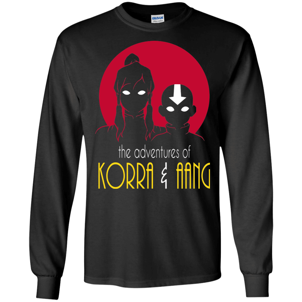 T-Shirts Black / S Adventures of Korra & Aang Men's Long Sleeve T-Shirt