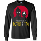 T-Shirts Black / S Adventures of Korra & Aang Men's Long Sleeve T-Shirt