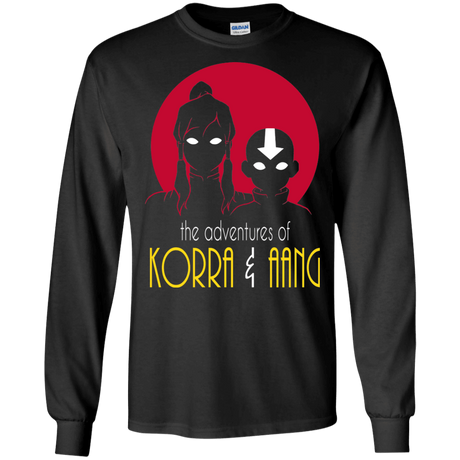 T-Shirts Black / S Adventures of Korra & Aang Men's Long Sleeve T-Shirt