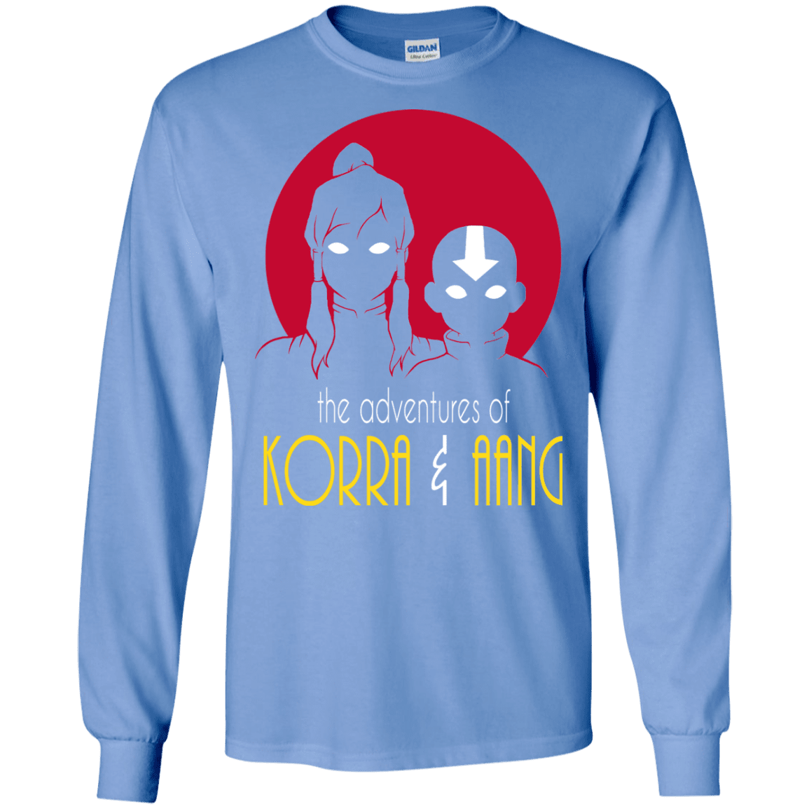 T-Shirts Carolina Blue / S Adventures of Korra & Aang Men's Long Sleeve T-Shirt